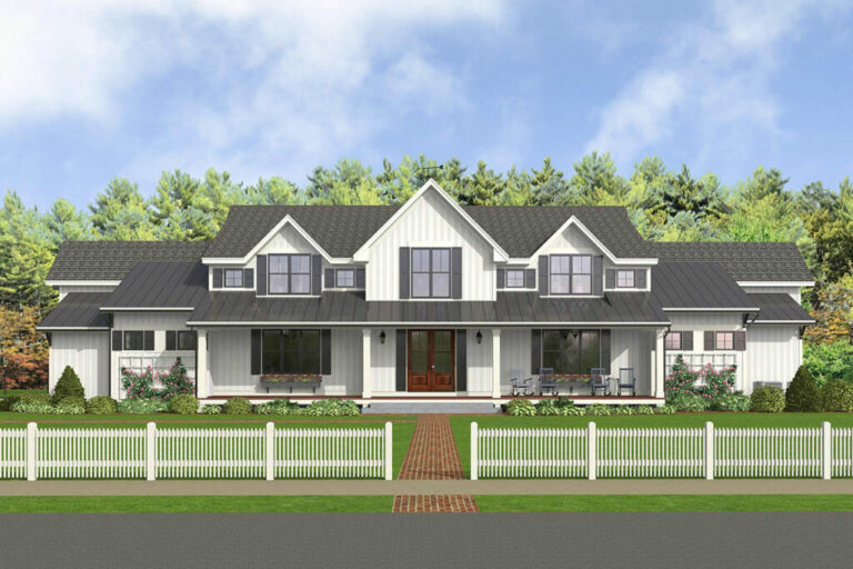 5-Bedroom 2-Story Modern Farmhouse with Formal Dining Room and Bonus Room Potential (Floor Plan)